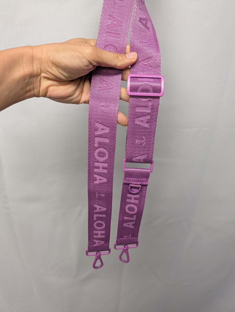 ALOHA Collection Lilac Adjustable Logo Shoulder / Crossbody Replacement Strap